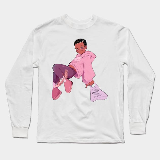 Just Floating Long Sleeve T-Shirt by Naniidraws